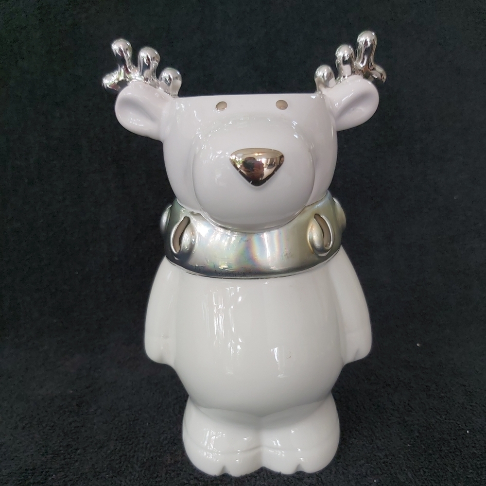 Bath & Body Works Reindeer Candle Wax Warmer Tealight Holder Signed Slatkin 2009